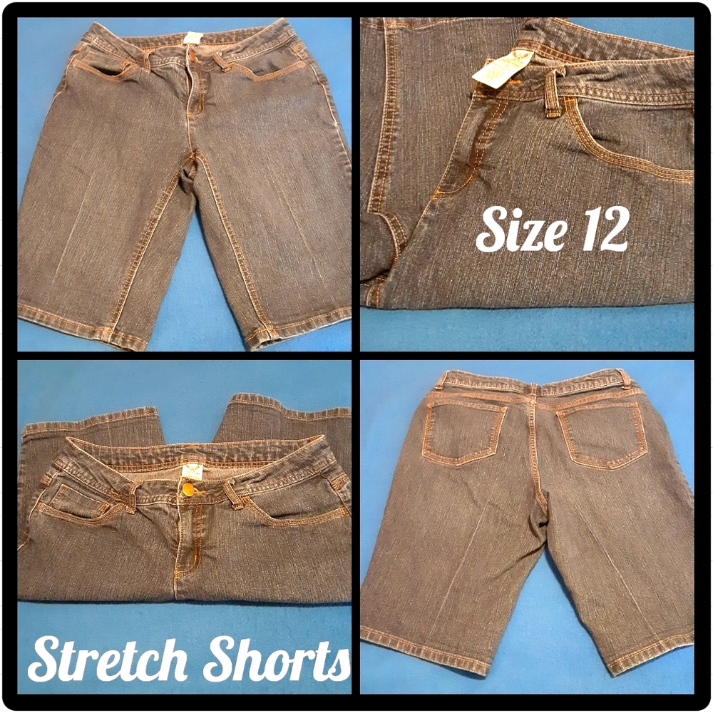 "Sheroes" NWOT Stretch Denim Shorts